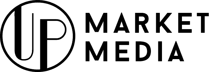 UP Market Media scaled logo in black